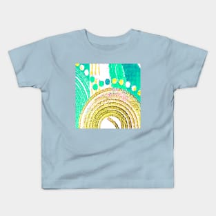 Concentric Colors Yellow & Green Kids T-Shirt